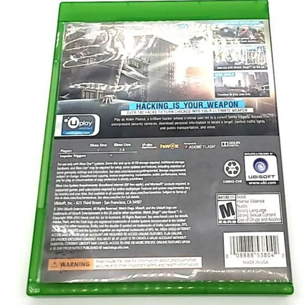 Watch Dogs (Microsoft Xbox One, 2014)
